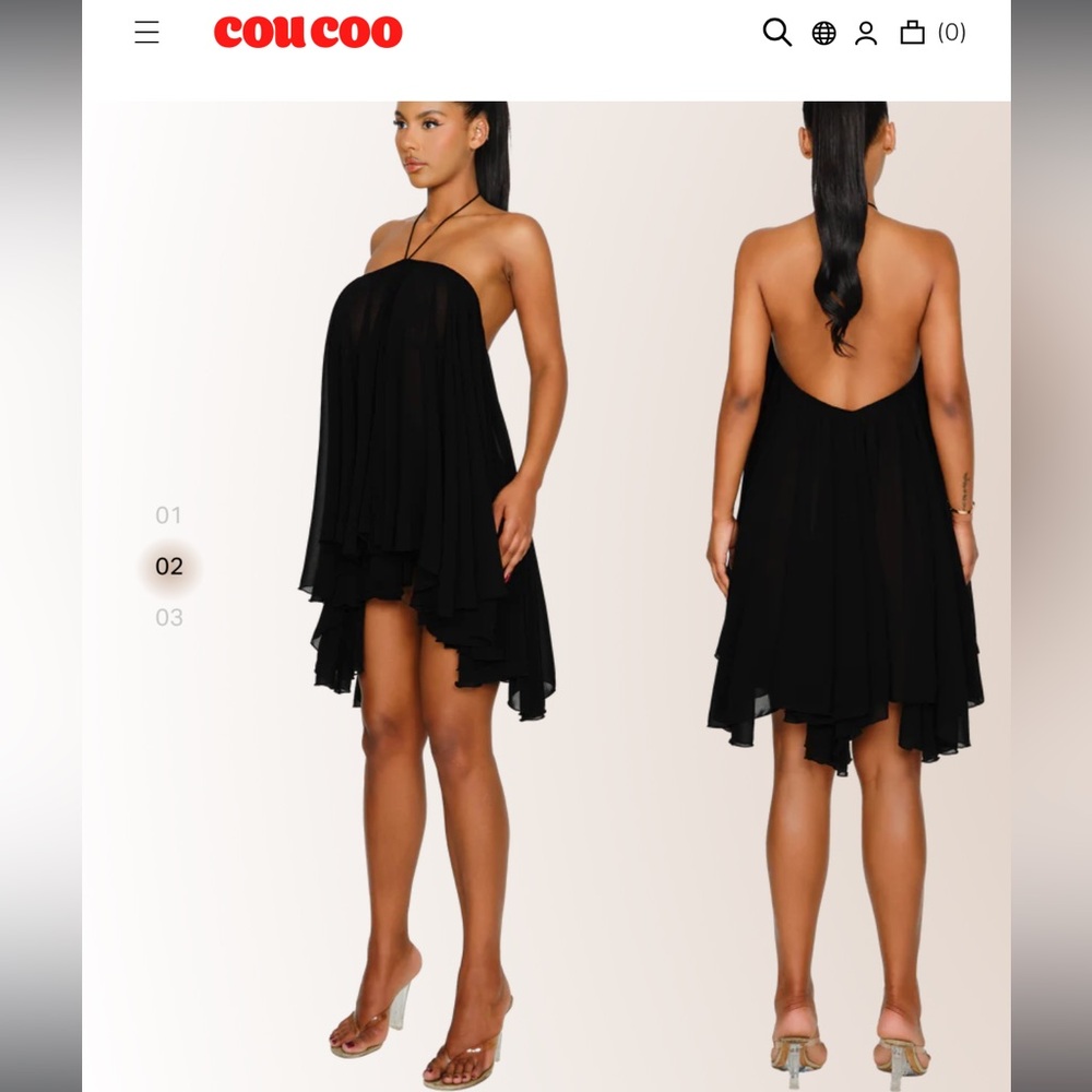 Coucoo Thar Dress- Black Pepper